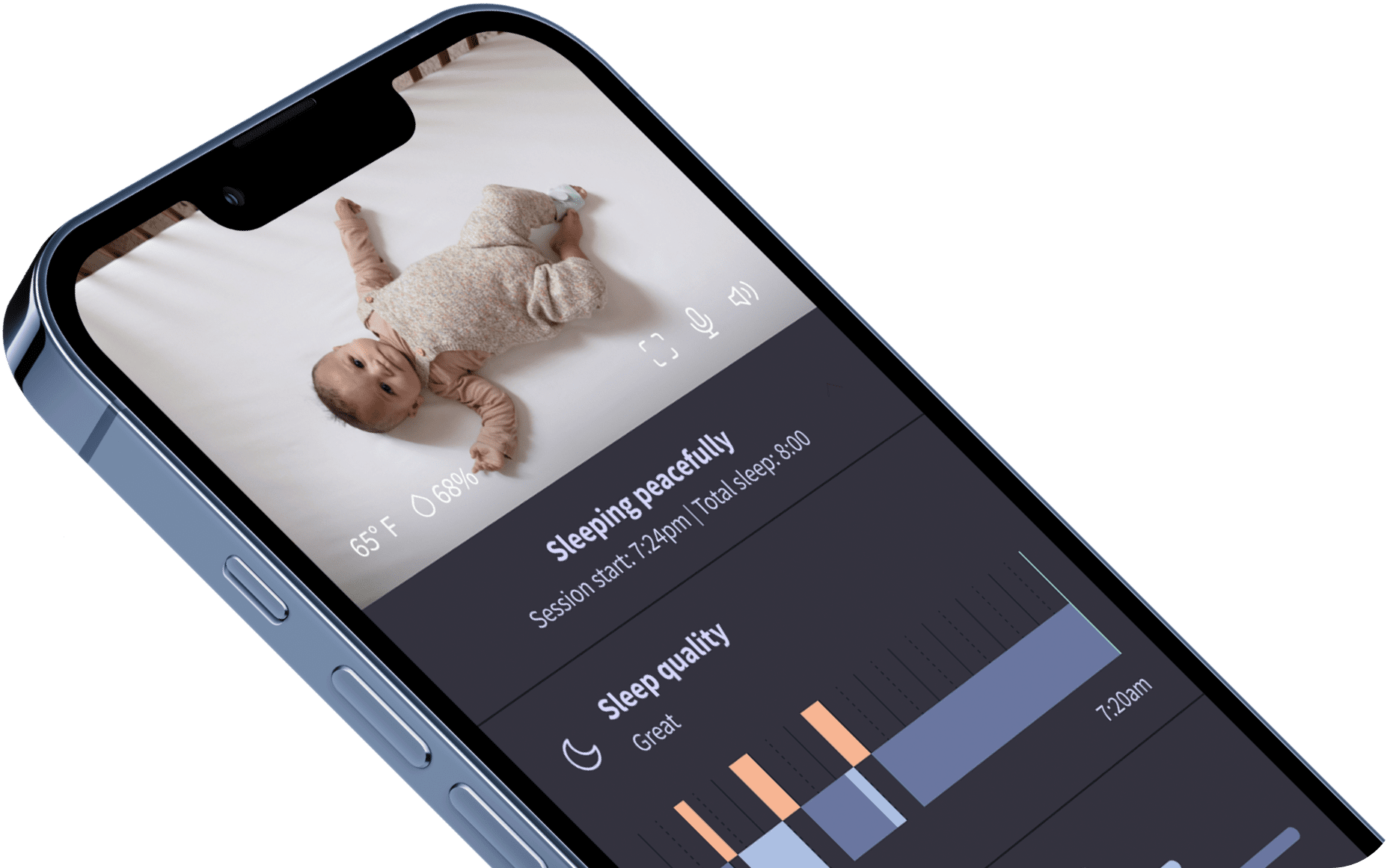 Dusty Rose Track Sleep Trends and Help Baby Sleep Better Owlet Dream Sock Baby Monitor 