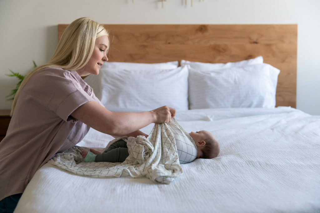 owlet sock while swaddled