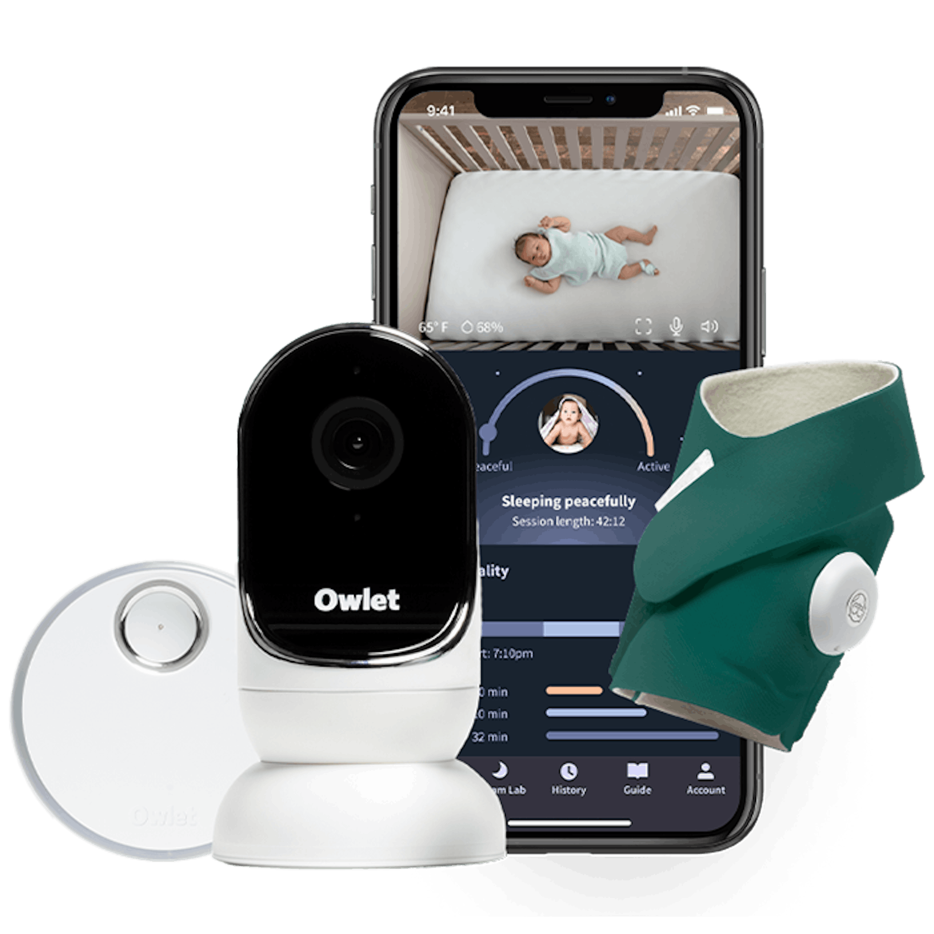 Owlet Dream Duo - Moniteur de fréquence cardiaque et d'oxygène pour bé —  Goldtex